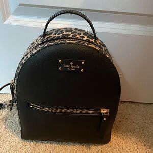 Kate Spade leopard back pack
